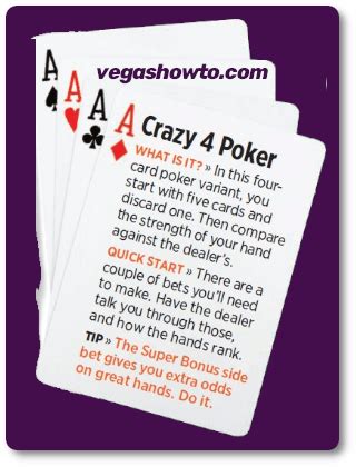 crazy four poker rules.
